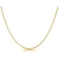 Women's Italian Rolo Link Chain in Solid Sterling Silver by DailySale