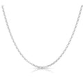 Women's Italian Rolo Link Chain in Solid Sterling Silver by DailySale