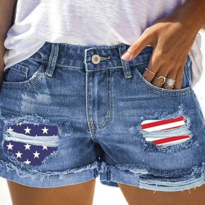 Women's Jeans Shorts Independence Day Denim by DailySale