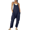 Women's Jumpsuit Maternity Solid Color V Neck Regular Fit Sleeveless by DailySale