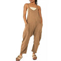 Women's Jumpsuit Maternity Solid Color V Neck Regular Fit Sleeveless by DailySale