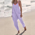 Women's Jumpsuit Maternity Solid Color V Neck Regular Fit Sleeveless by DailySale