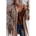 Women's Knitted Color Block Hooded Cardigan Sweater by DailySale
