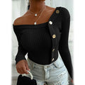 Women's Knitted Solid Color Pullover Sweater by DailySale