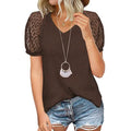 Women's Lace Short Sleeve V-Neck Top by DailySale