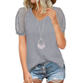 Women's Lace Short Sleeve V-Neck Top by DailySale