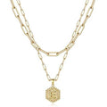 Women's Layered Initial Necklace Letter Pendant by DailySale