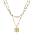 Women's Layered Initial Necklace Letter Pendant by DailySale