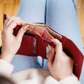 RFID Blocking Women's Leather Trifold Wallet by ID Stronghold