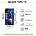 Women's Leather Wrist Watch, Earrings, Bracelet, Necklace and Ring Jewelry Set by DailySale