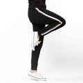 Women's Lightweight Elastic Sweat Pants Varsity Joggers with Drawstring Tie by DailySale