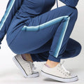 Women's Lightweight Elastic Sweat Pants Varsity Joggers with Drawstring Tie by DailySale