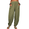 Women's Linen High Waist Wide Leg Pants by DailySale