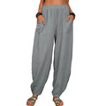 Women's Linen High Waist Wide Leg Pants by DailySale