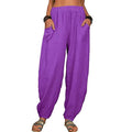 Women's Linen High Waist Wide Leg Pants by DailySale