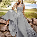 Women's Long A Line Striped Maxi Dress by DailySale