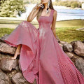 Women's Long A Line Striped Maxi Dress by DailySale