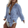 Women's Long Sleeve Beach Shirt Blouse by DailySale