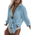 Women's Long Sleeve Beach Shirt Blouse by DailySale