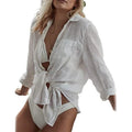 Women's Long Sleeve Beach Shirt Blouse by DailySale