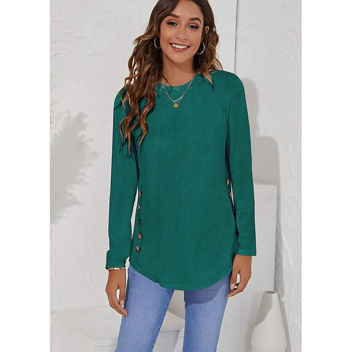 Women's Long Sleeve Crew Neck T-Shirt by DailySale