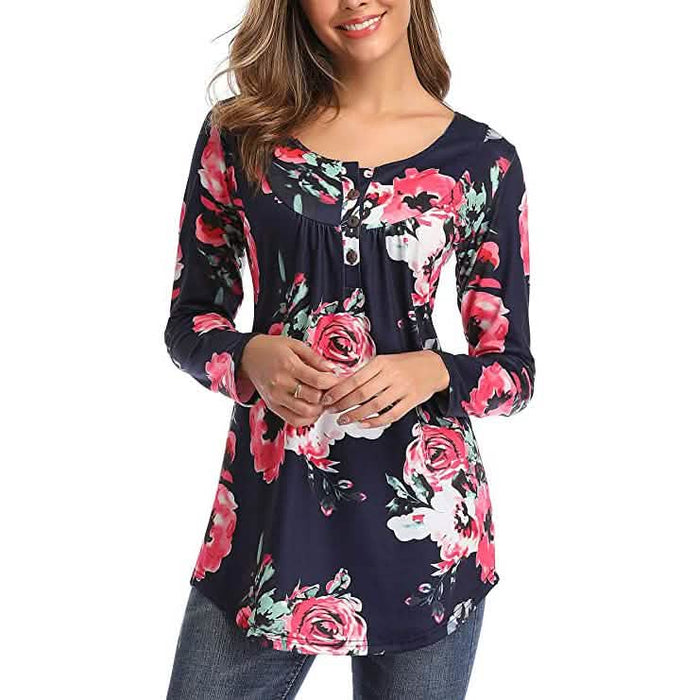 Women's Long Sleeve Flare Tunic Tops by DailySale