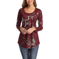 Women's Long Sleeve Flare Tunic Tops by DailySale