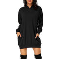 Women's Long Sleeve Hooded Pockets Pullover Hoodie Dress Tunic Sweatshirt by DailySale