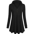 Women's Long Sleeve Hooded Tunic Tops by DailySale