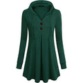 Women's Long Sleeve Hooded Tunic Tops by DailySale