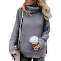 Women's Long Sleeve Knit Pullover Chunky Turtleneck Sweater Top by DailySale