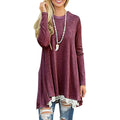 Women's Long Sleeve Lace Panel Top by DailySale