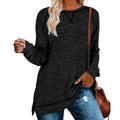 Women's Long Sleeve Loose Casual Autumn Pullover Side Slit Tunic Top by DailySale