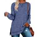 Women's Long Sleeve Loose Casual Autumn Pullover Side Slit Tunic Top by DailySale