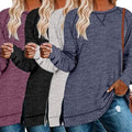 Women's Long Sleeve Loose Casual Autumn Pullover Side Slit Tunic Top by DailySale