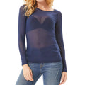 Women's Long Sleeve Sheer Mesh Sheer Top by DailySale