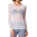 Women's Long Sleeve Sheer Mesh Sheer Top by DailySale