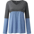 Women's Long Sleeve V Neck Loose Basic Shirt by DailySale