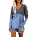 Women's Long Sleeve V Neck Loose Basic Shirt by DailySale