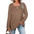 Women's Long Sleeve V Neck Sweater Tops by DailySale