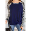 Women's Long Sleeved Leopard Print Twist Top by DailySale