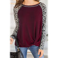 Women's Long Sleeved Leopard Print Twist Top by DailySale