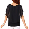 Women's Loose Casual Short Sleeve Chiffon Top T-Shirt Blouse by DailySale