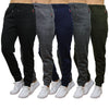 Women's Loose-Fit Marled Fleece Jogger Sweatpants With Zipper Pockets