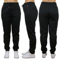 Women's Loose-Fit Marled Fleece Jogger Sweatpants With Zipper Pockets by DailySale