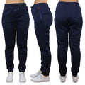 Women's Loose-Fit Marled Fleece Jogger Sweatpants With Zipper Pockets by DailySale