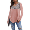 Womens Loose Tops Long Sleeve Tunic Color Block Casual Shirts by DailySale