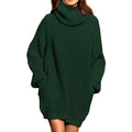 Women's Loose Turtleneck Oversize Long Pullover Sweater Dress by DailySale