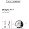 Women's Moon Star Pendant Small Hoop Earrings by DailySale