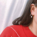 Women's Moon Star Pendant Small Hoop Earrings by DailySale
